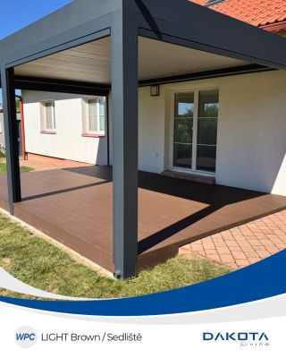 🌿 Zahradní terasa z WPC LIGHT Brown – Sedliště 🌞✨ V obci Sedliště jsme dokončili další útulnou a elegantní zahradní...
